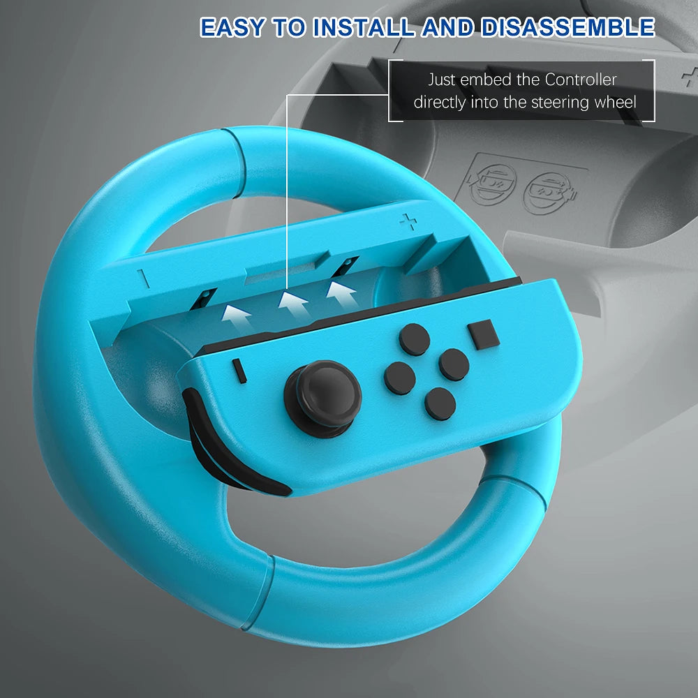 Racing Game Steering Wheel Grips for Nintendo Switch - Smarsty
