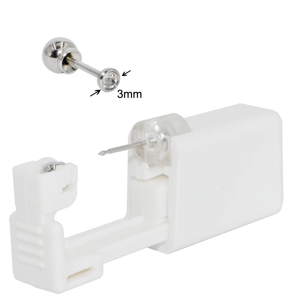 Sterile Surgical Steel Ear Stud Disposable With Safe Ball - Smarsty