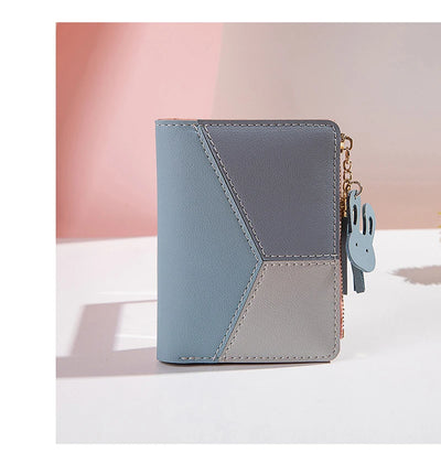 Women's Wallet PU Leather Women's Wallet Made of Leather Women Purses Card Holder Foldable Portable Lady Coin Purses - Smarsty