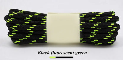 1Pair outdoor sport round shoelaces for boots hiking slip rope shoe laces sneakers shoelace strings100/120/140/160CM 19 Colors