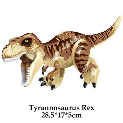 Jurassic Dinosaur World Brutal Raptor T-Rex Triceratops Indominus Rex Model Building Blocks Dino Velociraptor Figure Bricks Toys