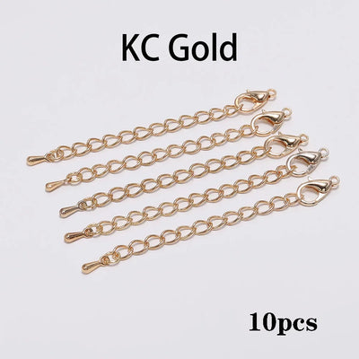 10pcs Extension Chains With Lobster Clasps Adjustable - Smarsty