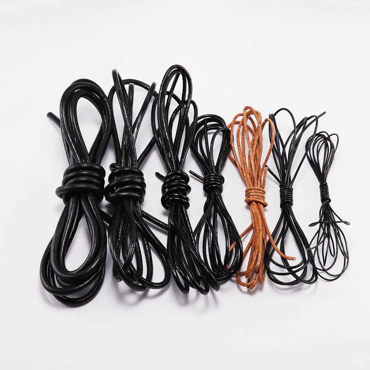 Genuine Cow Leather Round Cord Durable Bracelet String - Smarsty