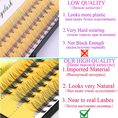 10D Individual Eyelashes for Effortless Volume and Glamour - Smarsty