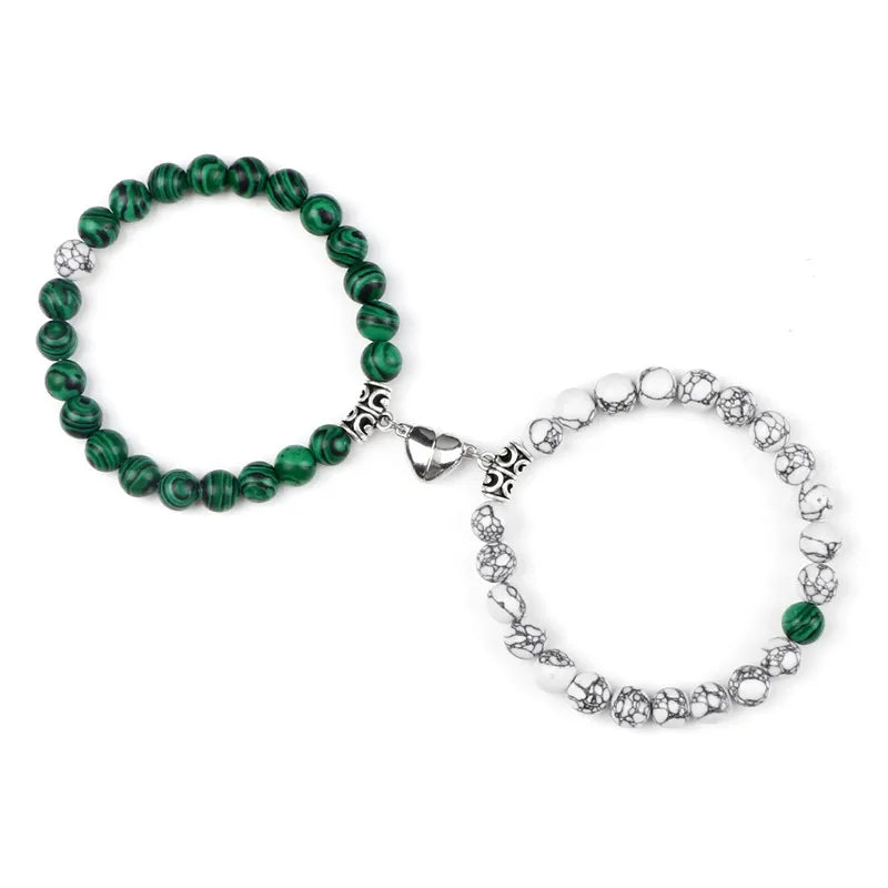 Natural Stone Couple Bracelets Set for Friendship - Smarsty