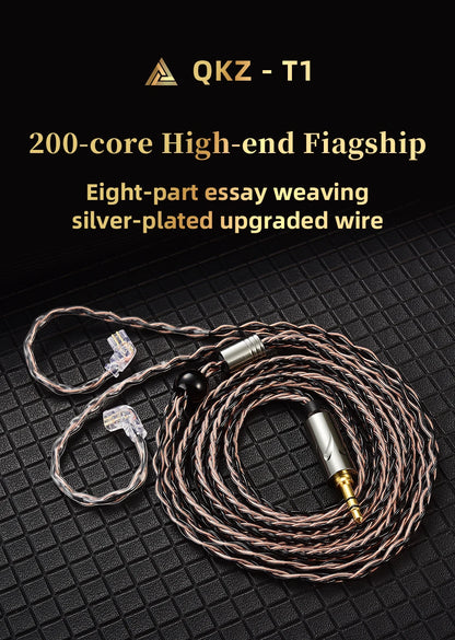 QKZ T1 HiFi Earphone Upgrade Cable with MMCX Connector - Smarsty
