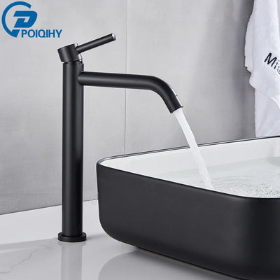 Brushed Gold Bathroom Faucet with Hot Cold Mixer - Smarsty