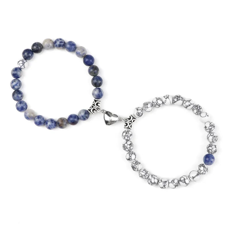 Natural Stone Couple Bracelets Set for Friendship - Smarsty