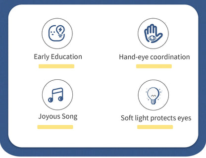 Kids Cartoon Piano Keyboard Game with Animal Sounds Flashing Light Music Baby Instrument Music Toys Educational Toys Kids Gifts by Smarsty