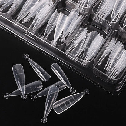 100Pcs Nail Extension Mold Tips for Professional Manicure - Smarsty