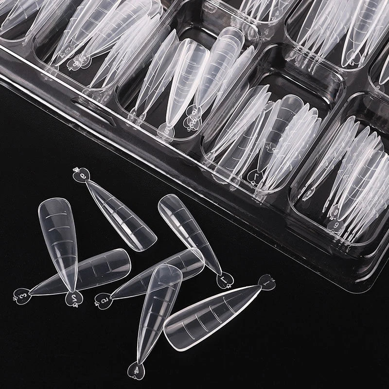 100Pcs Nail Extension Mold Tips for Professional Manicure - Smarsty