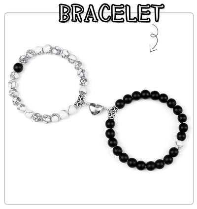 Natural Stone Couple Bracelets Set for Friendship - Smarsty
