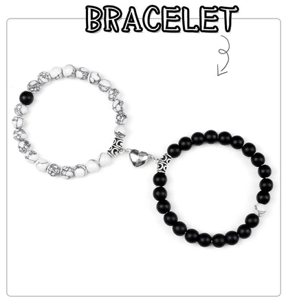 Natural Stone Couple Bracelets Set for Friendship - Smarsty