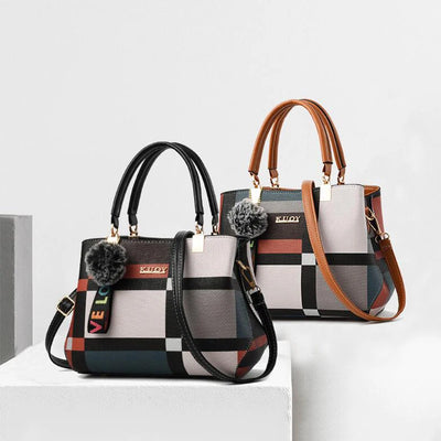 PU Leather Crossbody Handbag For Women With Zipper - Smarsty