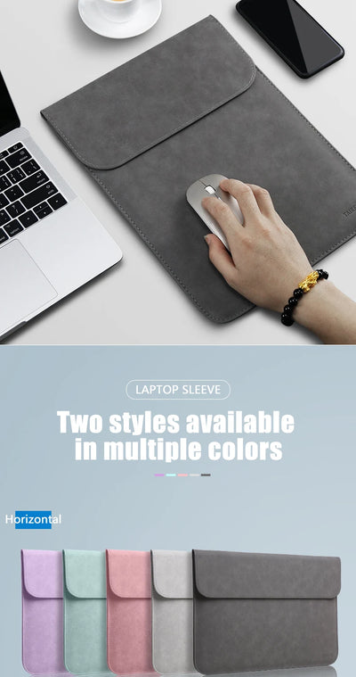Universal Laptop Sleeve With Soft PU Protection 11 16 Inch - Smarsty