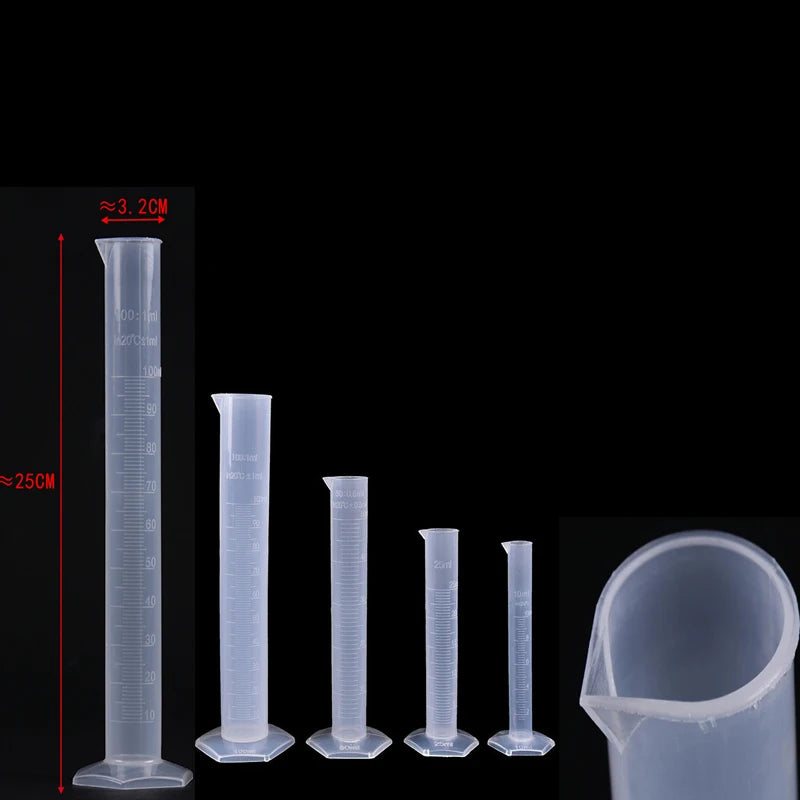Transparent Plastic Graduated Cylinder for Accurate Liquid Measurement - Smarsty