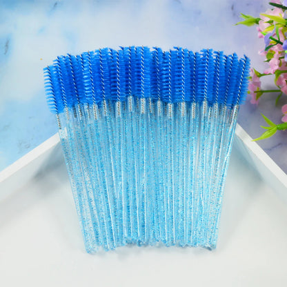 QSTY 50pcs Disposable Eyelash Brush Applicators in 6 Colors - Smarsty