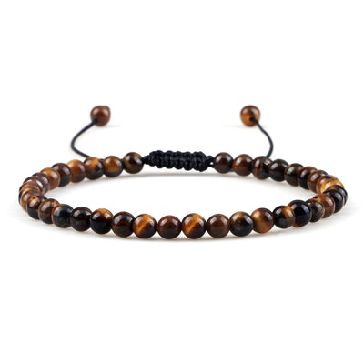 Adjustable Lava Stone Beaded Bracelet for Chakra Healing - Smarsty