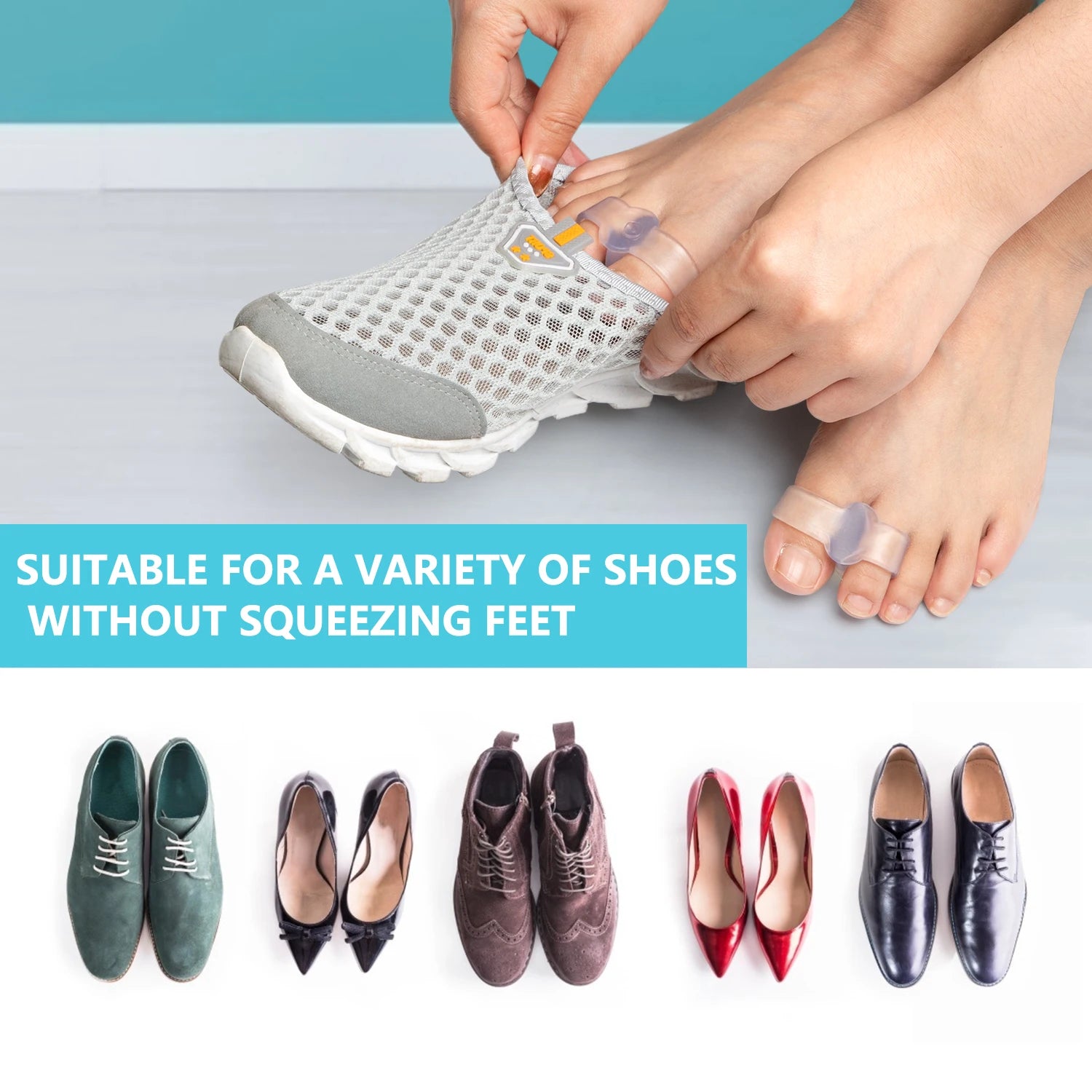 Silicone Toe Separators for Bunion Relief and Foot Care - Smarsty