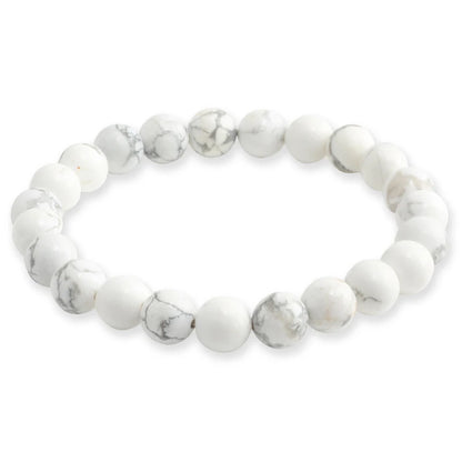 Natural Stone Bead Bracelet with Volcanic Lava - Smarsty