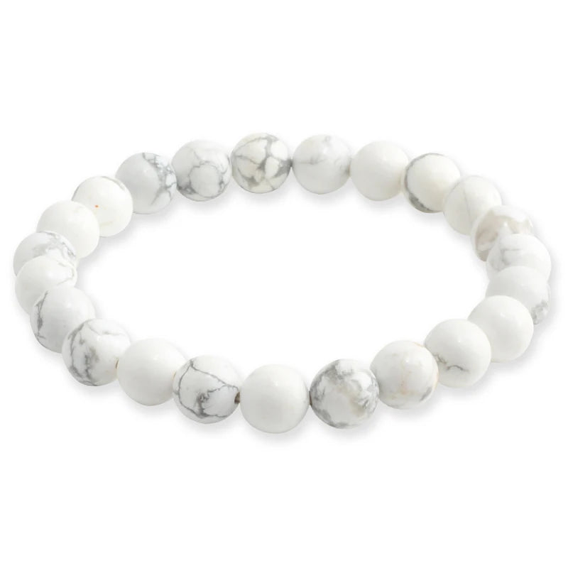 Natural Stone Bead Bracelet with Volcanic Lava - Smarsty