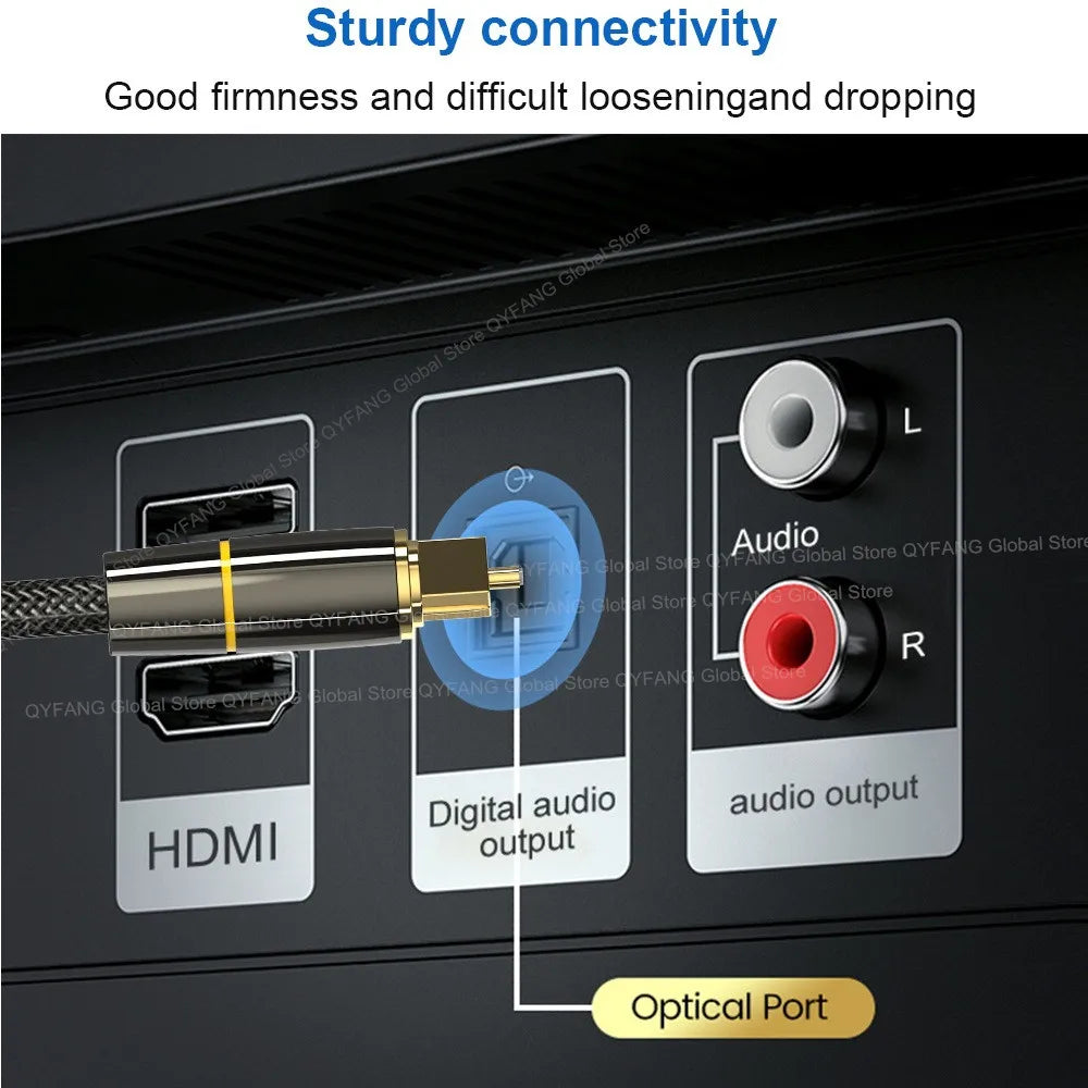 Digital Optical Audio Cable for Clear Sound Quality - Smarsty