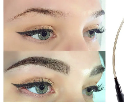 4D Microblading Eyebrow Pen Long Lasting Waterproof Formula - Smarsty