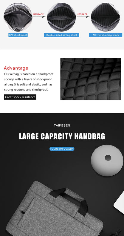 Durable Canvas Laptop Sleeve Case With Zipper Closure