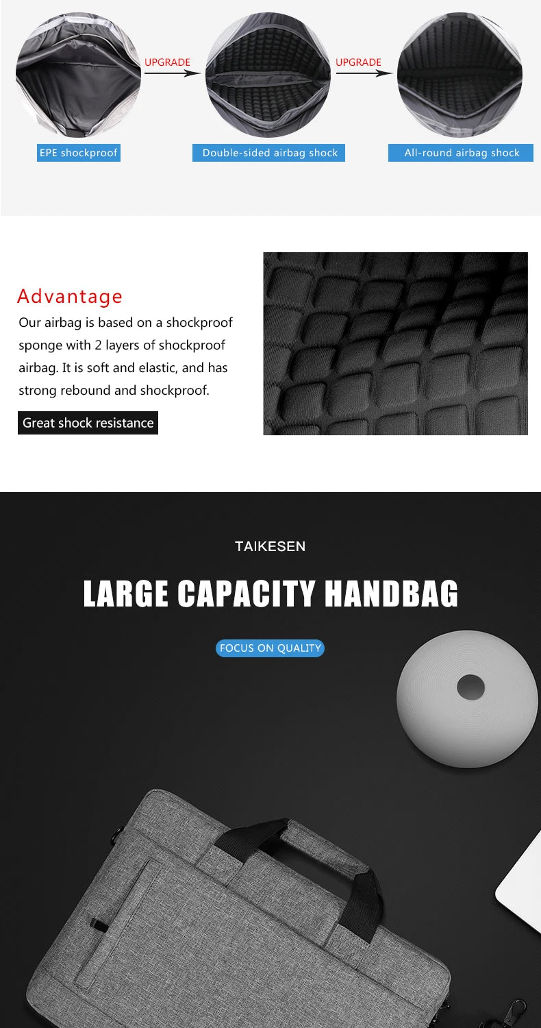 Durable Canvas Laptop Sleeve Case With Zipper Closure