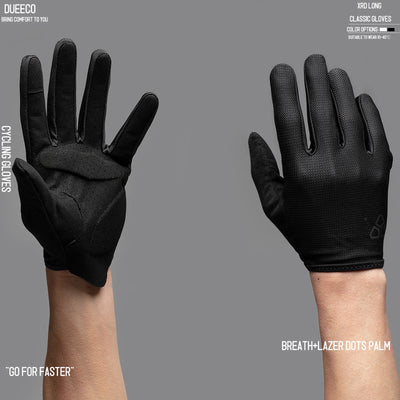 Full Finger Cycling Gloves with Shock Absorbing Pads - Smarsty