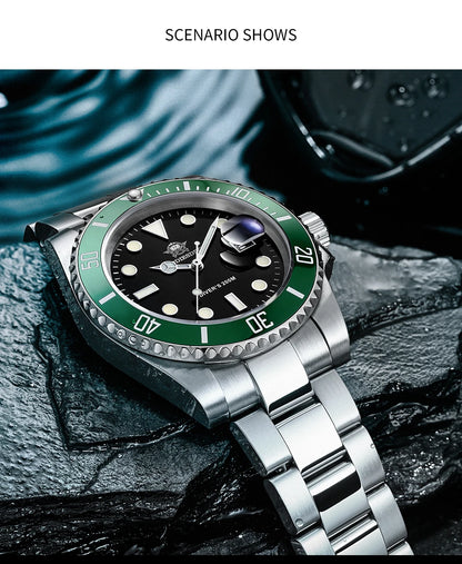 Addiesdive Waterproof Stainless Steel Quartz Watch for Men - Smarsty