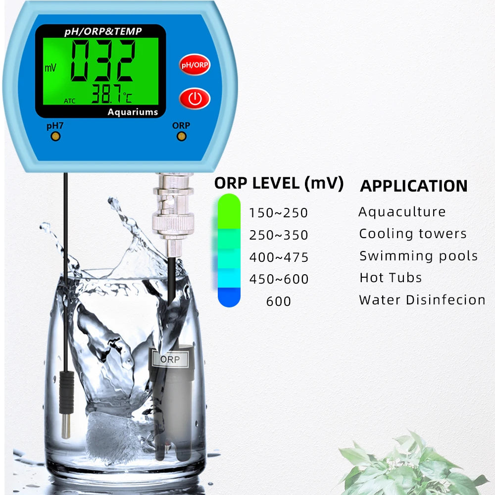 3 in 1 PH Meter Water Quality Tester with Big Screen - Smarsty