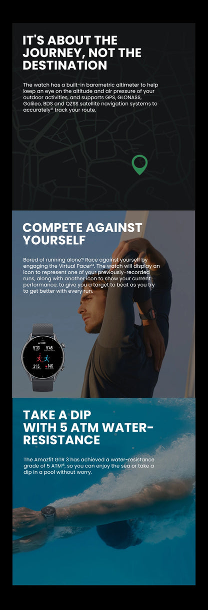 Amazfit GTR 3 Smartwatch with Built-in Alexa and GPS - Smarsty