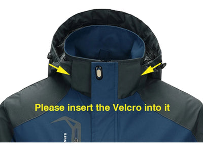 TRVLWEGO Camping Hiking Jacket Men Autumn Outdoor Sports Coats Climbing Trekking Windbreaker Travel Waterproof Jackets Black by Smarsty