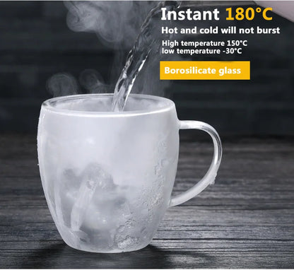 Double Bottom Thermal Glass Coffee Cup Set - Smarsty