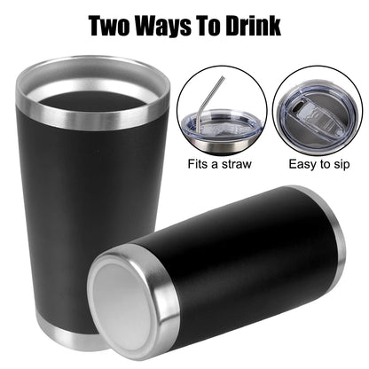 Insulated Stainless Steel Thermal Mug With Lid - Smarsty