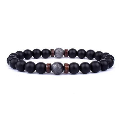 Volcanic Stone Bracelet for Men with Mood Tracking Feature - Smarsty
