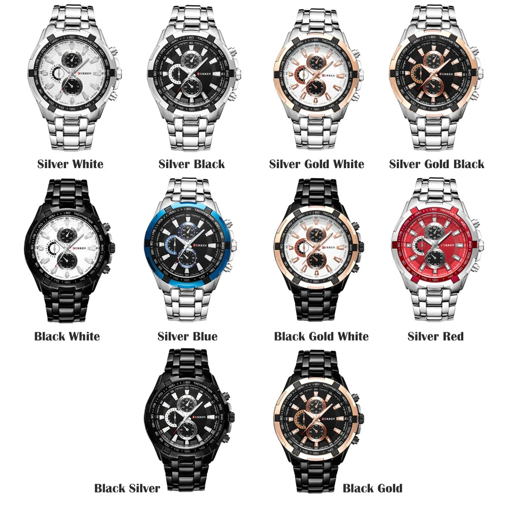 Curren 8023 Waterproof Quartz Watch for Men - Smarsty