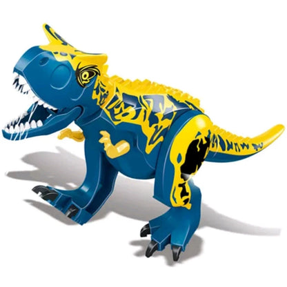Jurassic World 3 Brutal Raptor Building Blocks Dinosaur Bricks Tyrannosaurus Indominus I-Rex Assemble Toy For Children by Smarsty