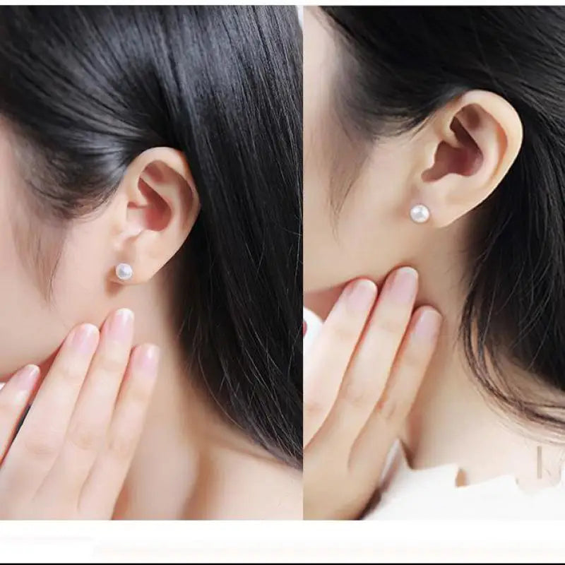 Pearl Drop Earrings With Crystal Accent For Weddings - Smarsty