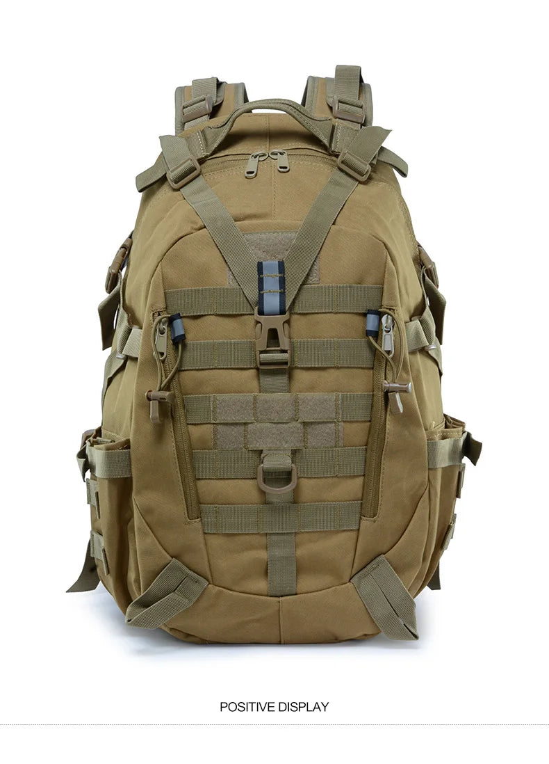 Camping Backpack Men's Bag Travel Bags Tactical Molle Climbing Rucksack Hiking Outdoor Reflective Shoulder Fishing Laptop Bag
