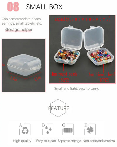Transparent Adjustable Jewelry Storage Box for Easy Organization - Smarsty