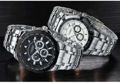 CURREN Men's Luxury Waterproof Stainless Steel Sports Watch - Smarsty