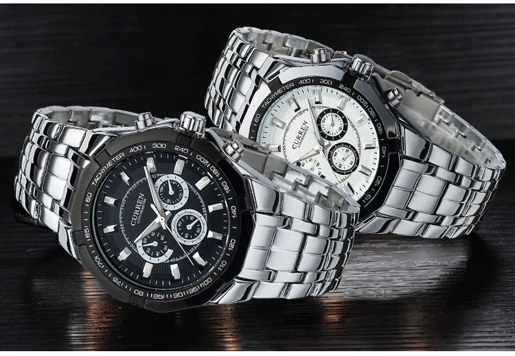 CURREN Men's Luxury Waterproof Stainless Steel Sports Watch - Smarsty