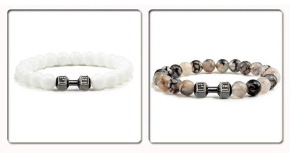 Natural Volcanic Stone Bracelet for Fitness Enthusiasts - Smarsty