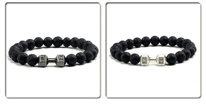 Natural Volcanic Stone Bracelet for Fitness Enthusiasts - Smarsty