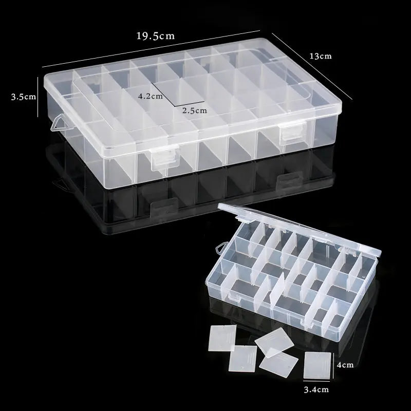 Transparent Adjustable Jewelry Storage Box for Easy Organization - Smarsty