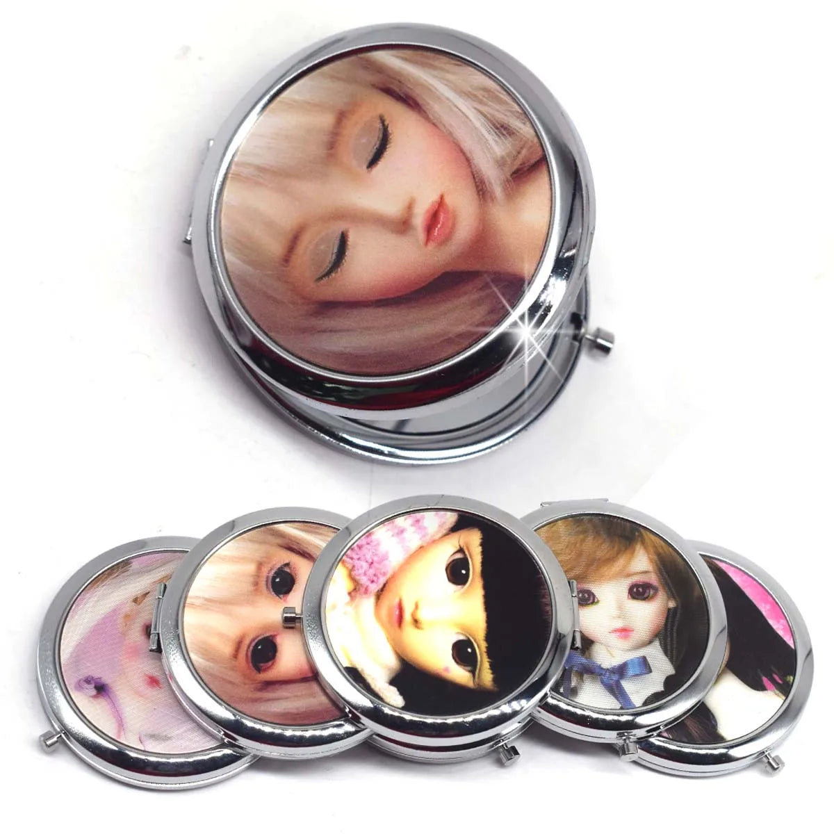 Cute Dual-Sided Mini Pocket Makeup Mirror - Smarsty