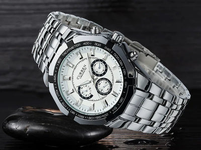 CURREN Men's Luxury Waterproof Stainless Steel Sports Watch - Smarsty