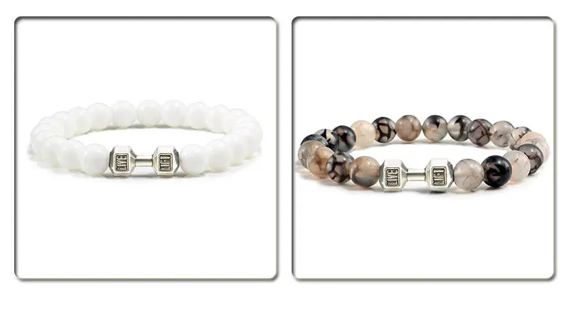 Natural Volcanic Stone Bracelet for Fitness Enthusiasts - Smarsty
